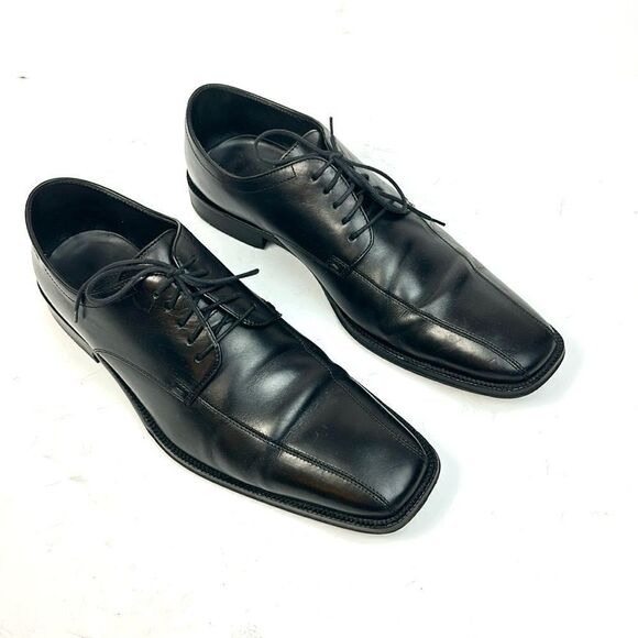 BOSS Hugo Boss Black Square Toe Dress Shoe Derby Lace Up Men’s Size US 11 main image 5